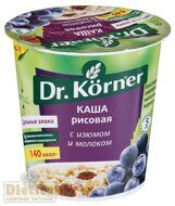 Каша рисовая с изюмом и молоком без глютена 50 г  Dr.Korner