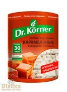 Хлебцы Кукурузно рисовые с карамелью  без сахара 90 г  Dr.Korner