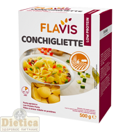 Макаронные изделия «Ракушки» с низким содержанием белка (Conchigliette ) 500 г FLAVIS